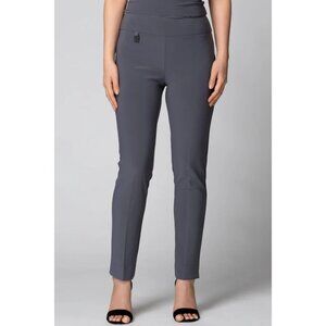 Joseph Ribkoff Womens Slim-Fit High Waist Charcoal Gray Pull-On Pants Size 6